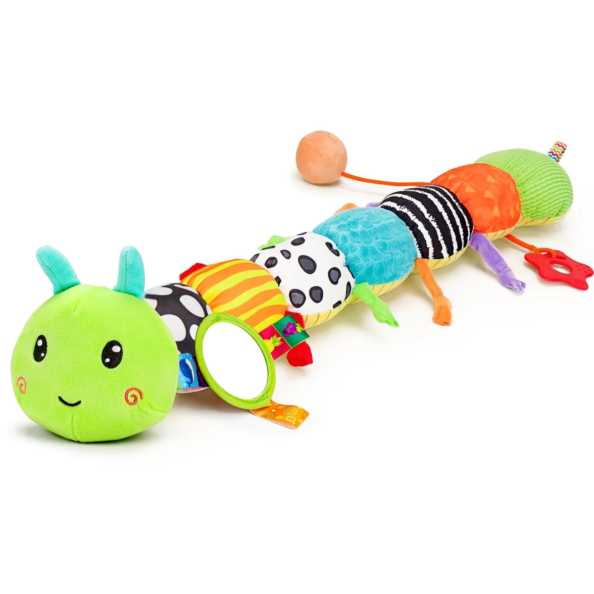 Topsochir Baby Sensory Toys Caterpillar SZ2112007BYA 4-in-1 Plush Green New image 7