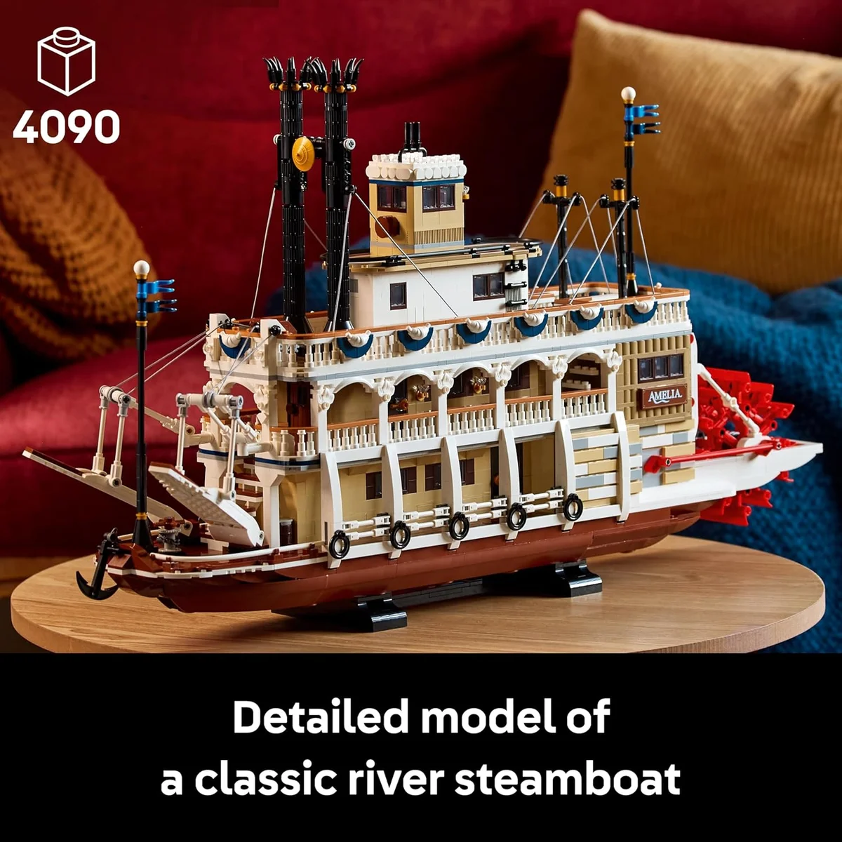 LEGO Ideas River Steamboat Building Set 21356 - 4090 Pieces - Multicolor - New image 2