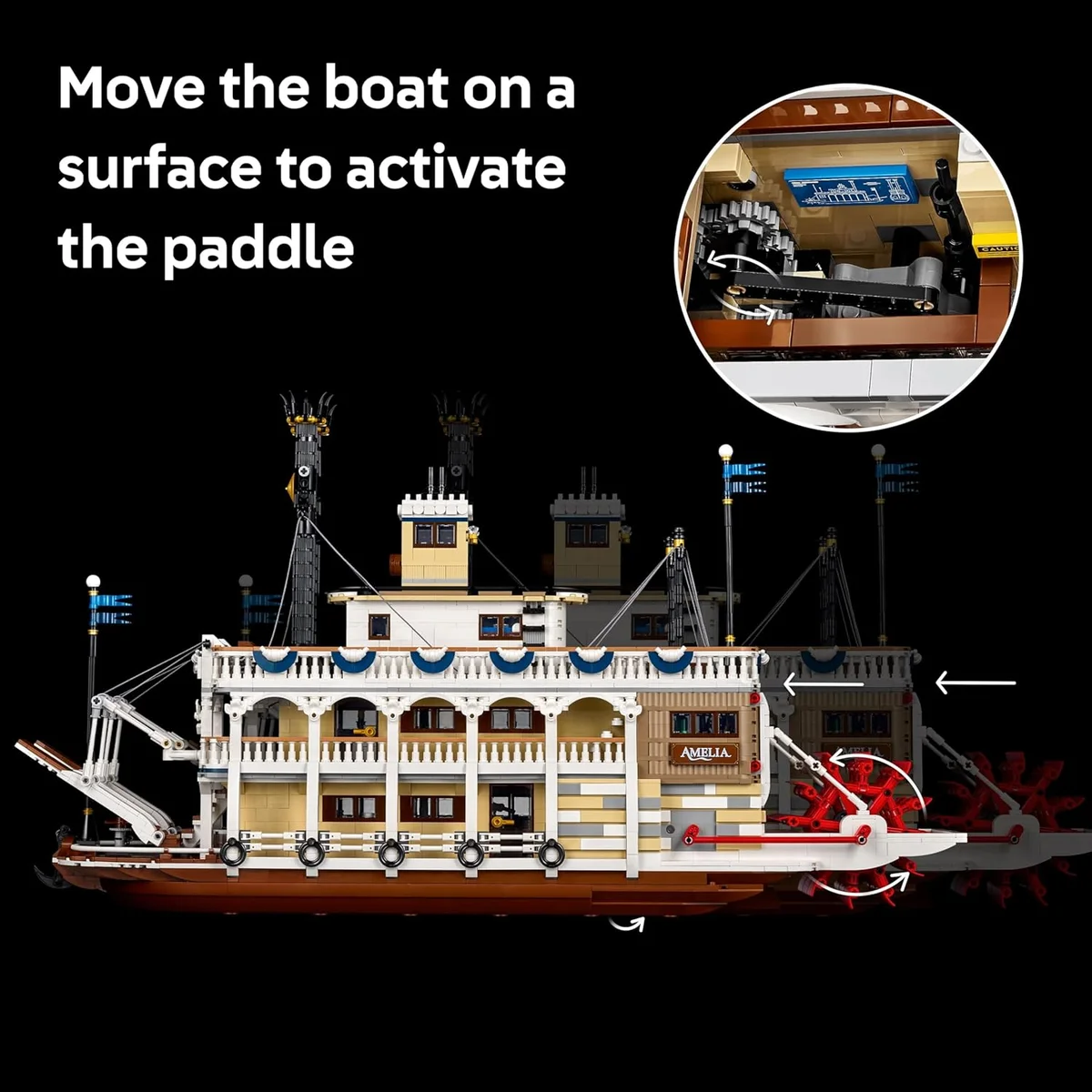 LEGO Ideas River Steamboat Building Set 21356 - 4090 Pieces - Multicolor - New image 4