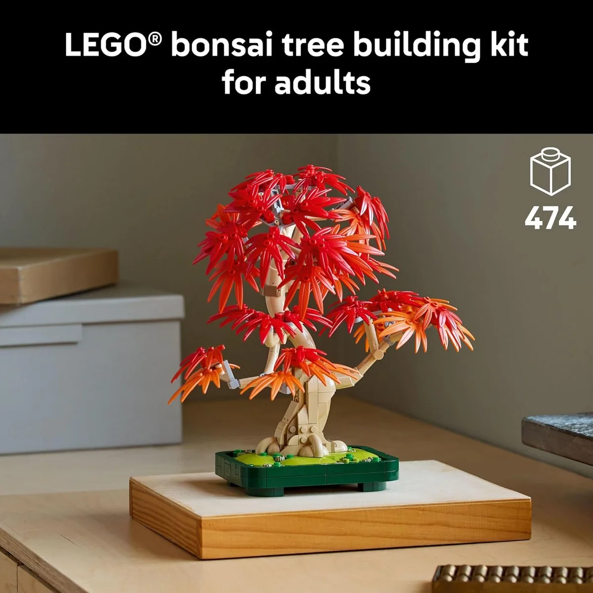 LEGO Japanese Red Maple Bonsai Tree Building Kit 10348 - 474 Pieces Multicolor New image 2
