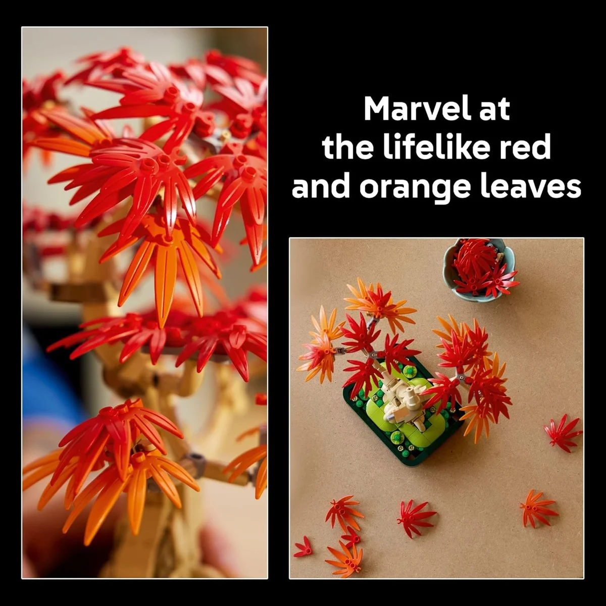 LEGO Japanese Red Maple Bonsai Tree Building Kit 10348 - 474 Pieces Multicolor New image 4