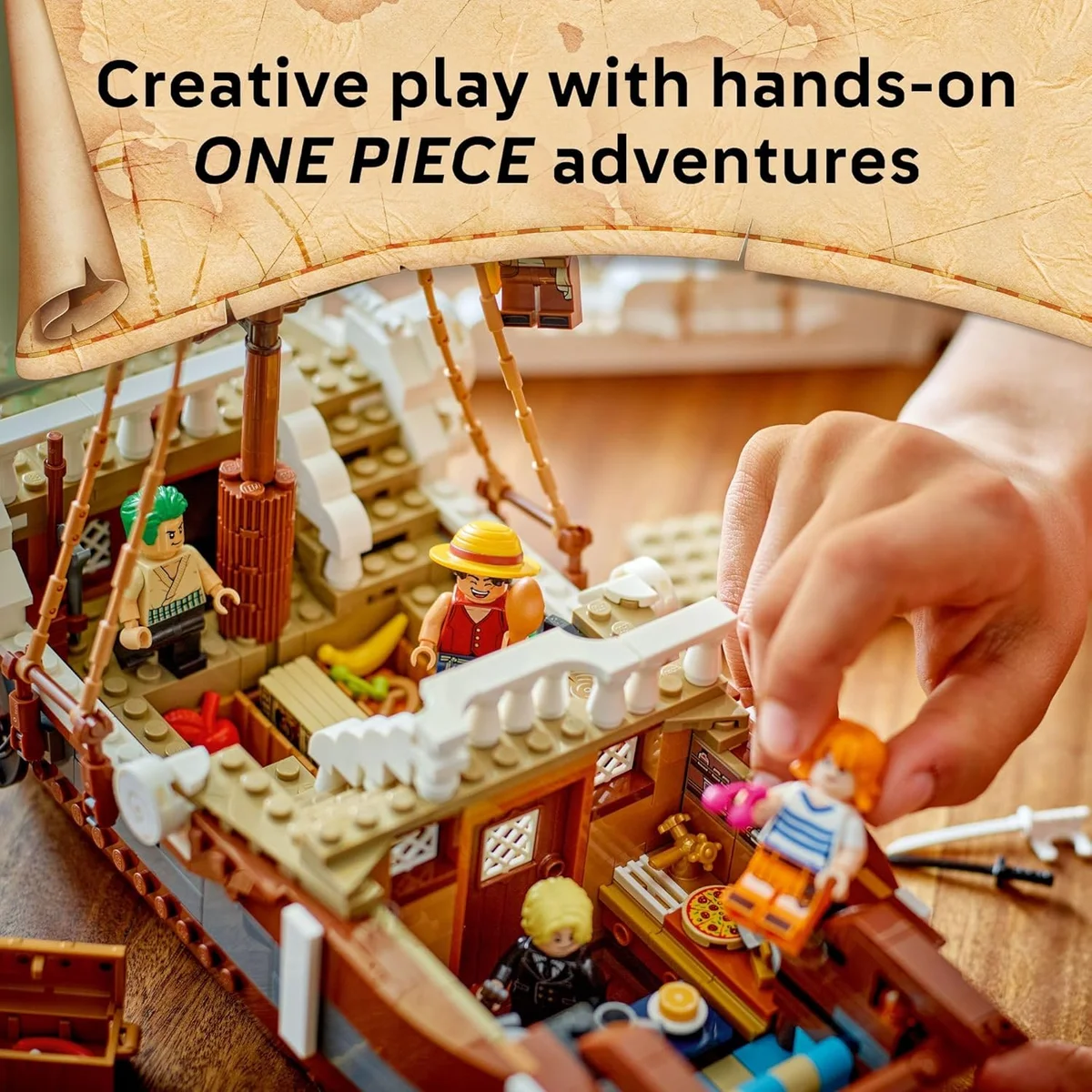 LEGO ONE Piece The Going Merry Pirate Ship Building Blocks 75639 - 1376 Pieces - Multicolor - New image 4
