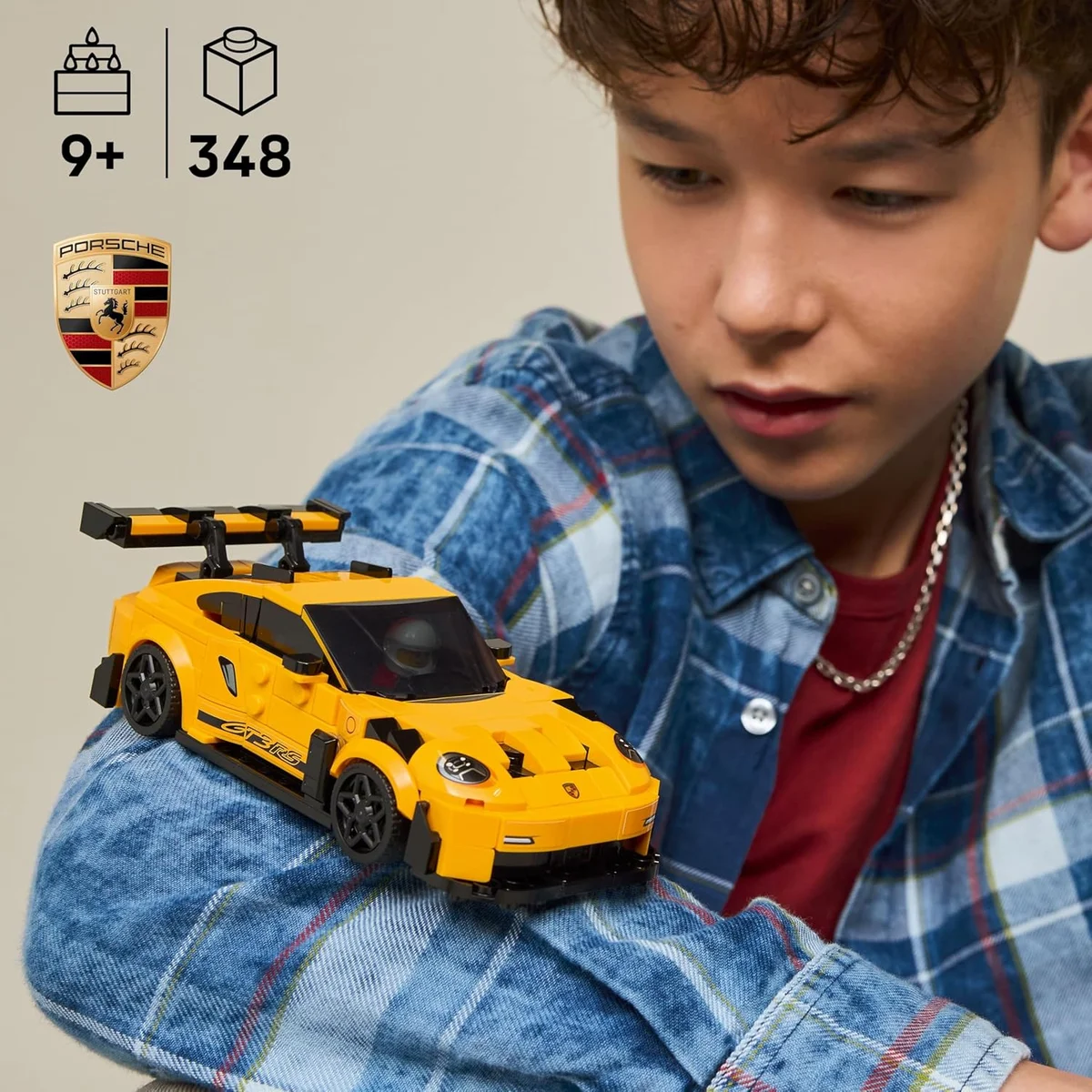 LEGO Speed Champions Porsche 911 GT3 RS Super Car Toy 77239 348 Pieces Multicolor New image 2