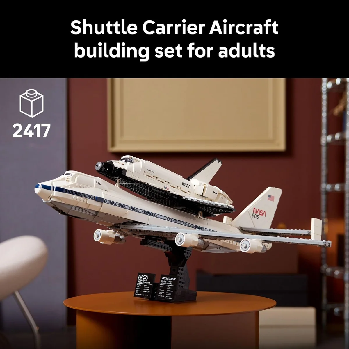 LEGO Icons Shuttle Carrier Aircraft Building Set 10360 - 2417 Pieces - Multicolor - New image 2