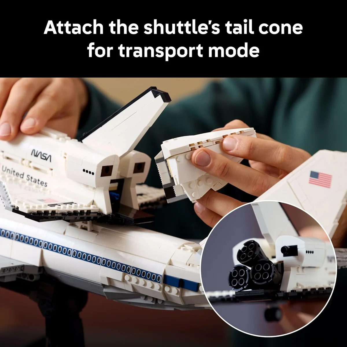 LEGO Icons Shuttle Carrier Aircraft Building Set 10360 - 2417 Pieces - Multicolor - New image 5