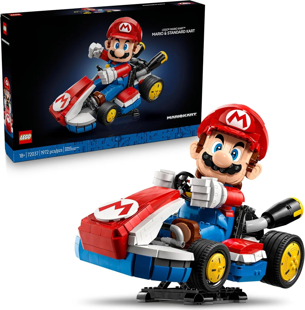 LEGO Super Mario Mario Kart Building Set 72037 1972 Pieces Multicolor New