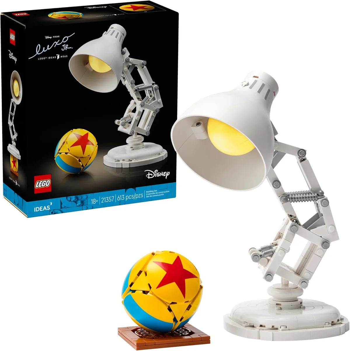 LEGO Disney Pixar Luxo Jr. Building Set 21357 - 613 Pieces - Multicolor - New