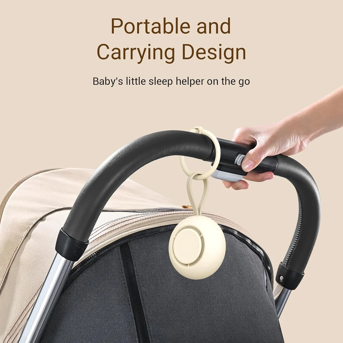 jaroco Portable Baby Sound Machine SM01 [12 Soothing Sounds][15 Hours Battery Life] Putty New image 5