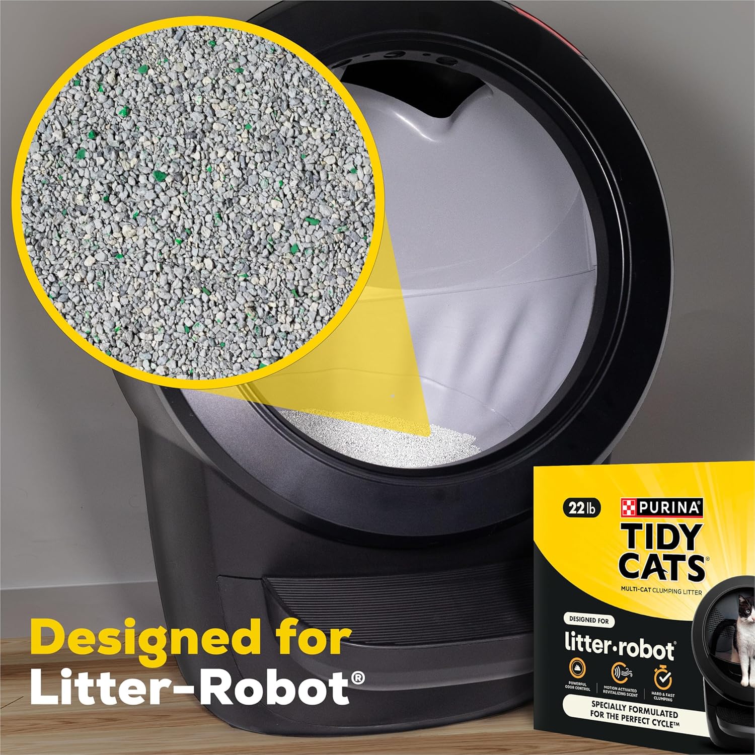 Tidy Cats Purina Cat Litter for Litter-Robot Clumping Odor Control Silica Gel New image 14