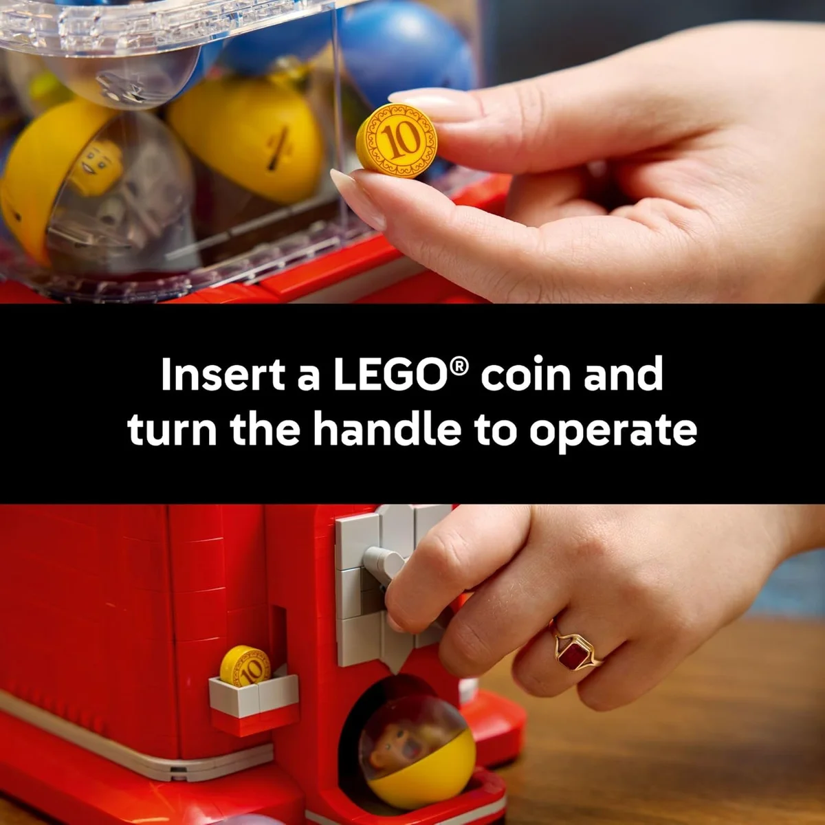 LEGO Minifigure Vending Machine Building Set 21358 Capsule Dispensing Toy Multicolor New image 4