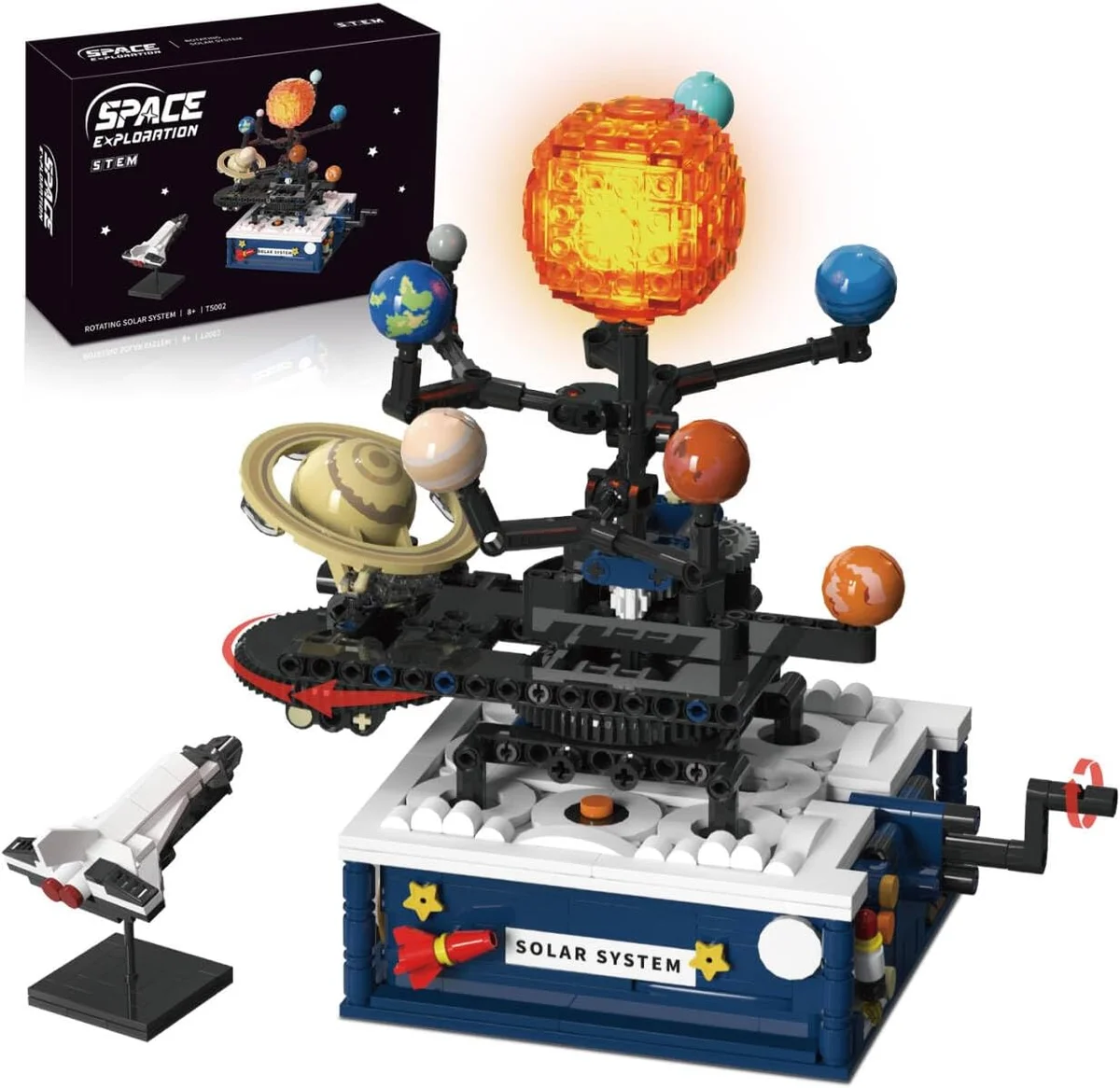 Gohero Solar System Building Set T5002 775 PCS Rotatable Planet Toys New