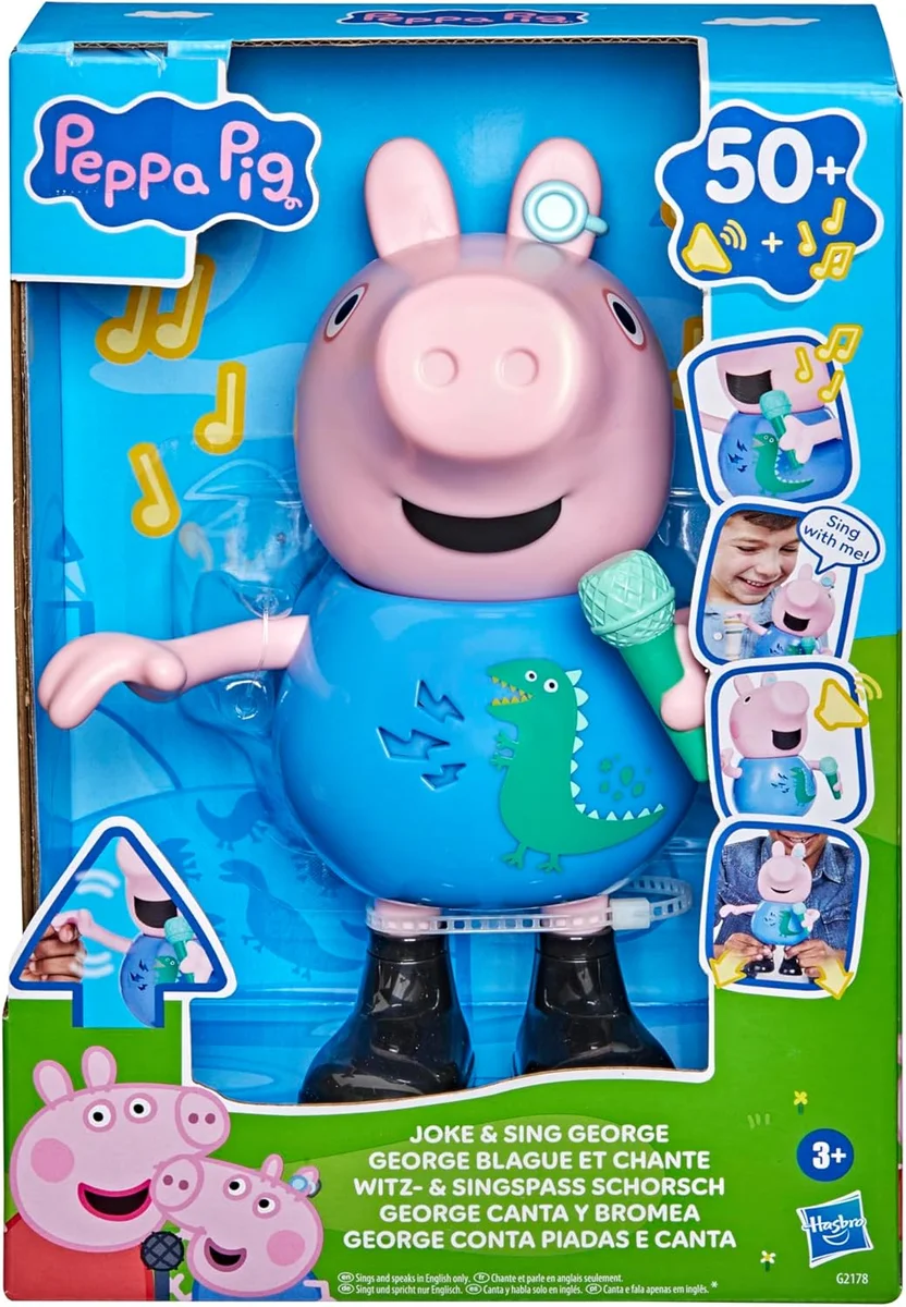 Peppa Pig Joke & Sing George Musical Toy G21785P2 50+ Sounds & Songs Multicolor New image 2