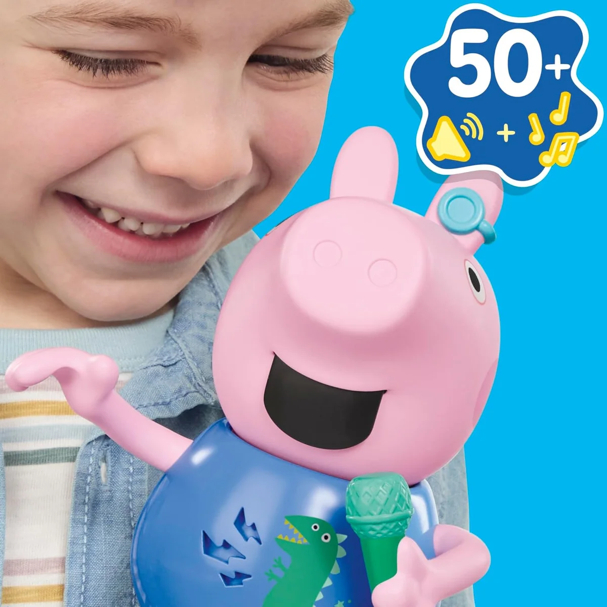 Peppa Pig Joke & Sing George Musical Toy G21785P2 50+ Sounds & Songs Multicolor New image 7