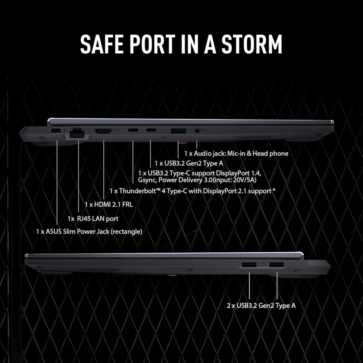 ASUS TUF Gaming F16 Gaming Laptop TUF Gaming A16 [16" FHD+ 165Hz, Intel Core i5 13450HX, RTX 5050] RTX 5050 | Core i5 New image 2