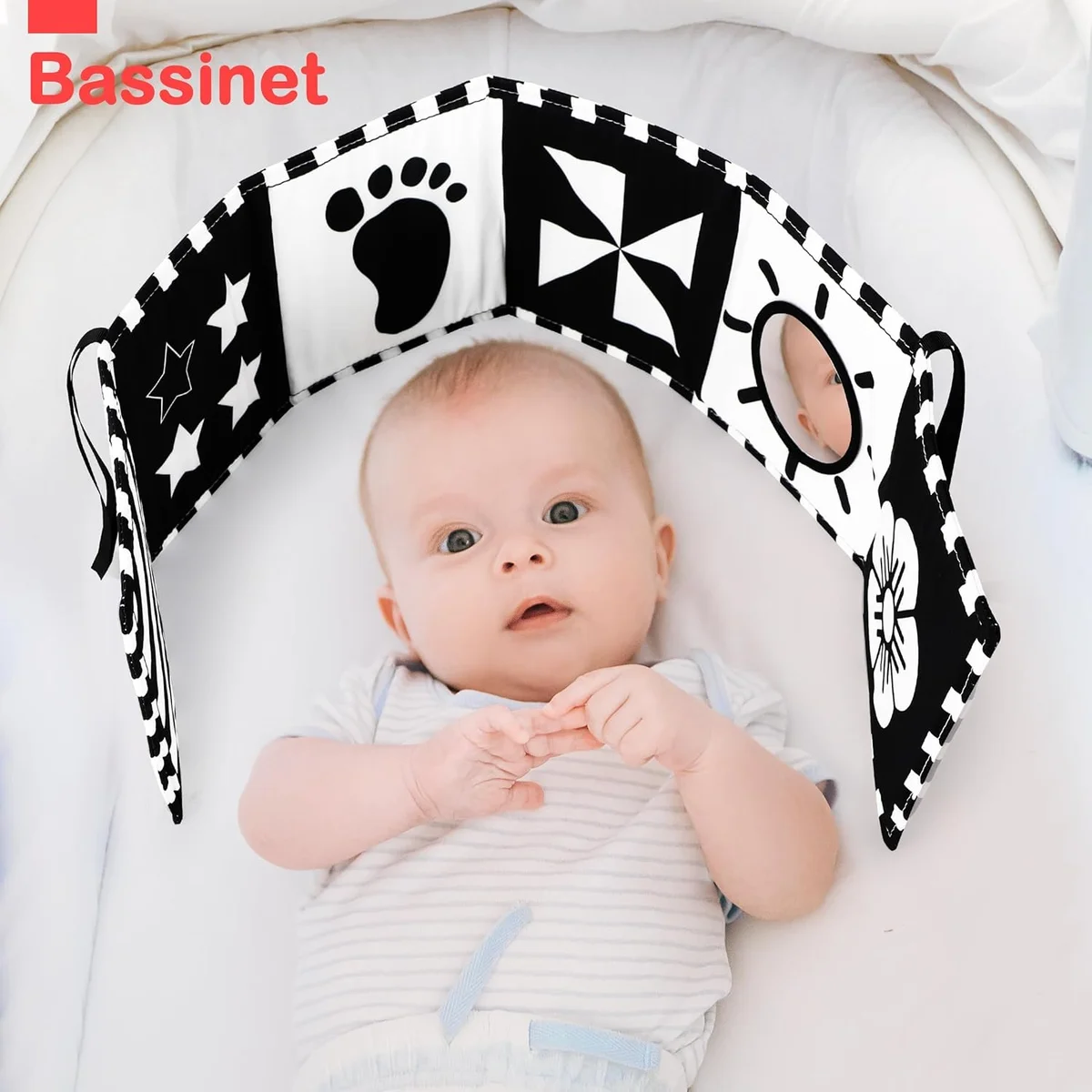 URMYWO Black and White Baby Toy Soft Baby Book HBBS Visual Stimulation 0-12 Months - New image 8