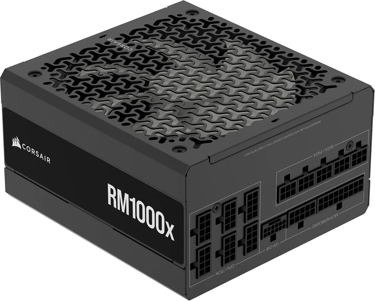 Corsair RM1000x Fully Modular Power Supply 1000W ATX 3.1 PCIe 5.1 Black New