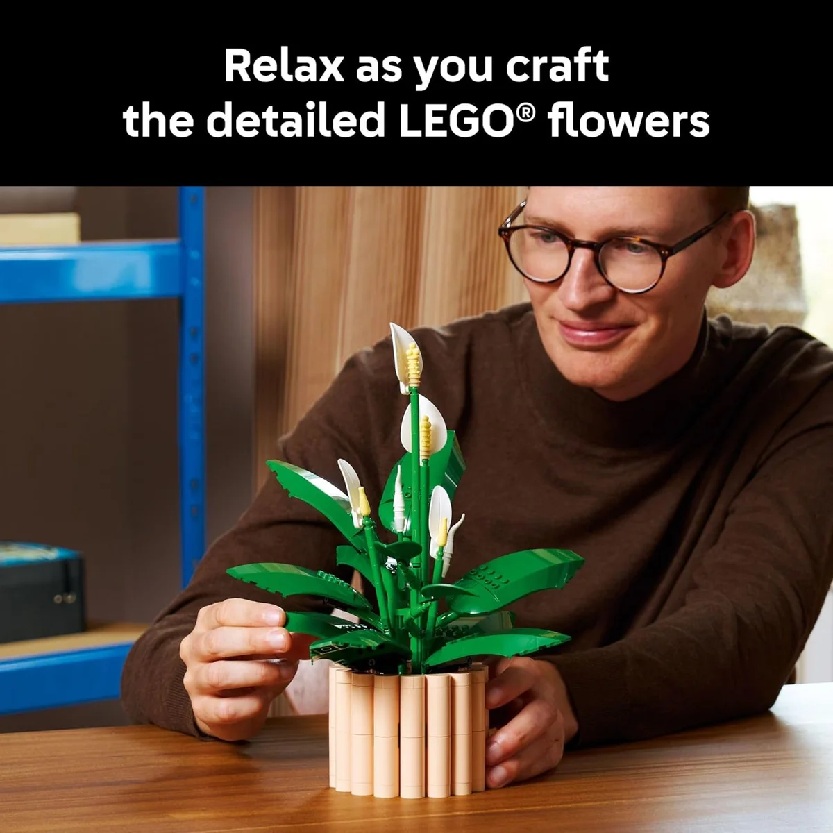 LEGO Botanicals Peace Lily Flower Building Set 11504 - 474 Pieces - Multicolor - New image 3