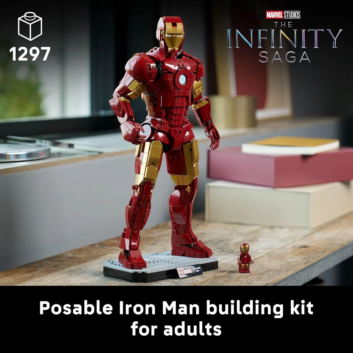 LEGO Marvel Iron Man Mark 3 Collectors’ Edition Building Set 76344 Poseable Super Hero Plastic Multicolor New image 2