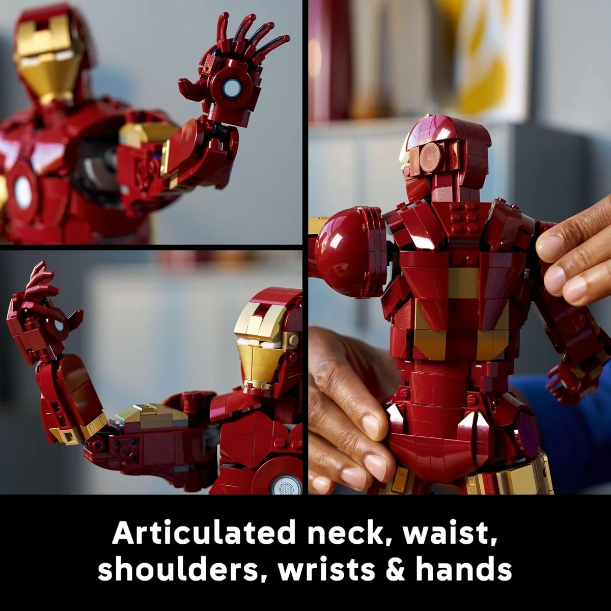 LEGO Marvel Iron Man Mark 3 Collectors’ Edition Building Set 76344 Poseable Super Hero Plastic Multicolor New image 4