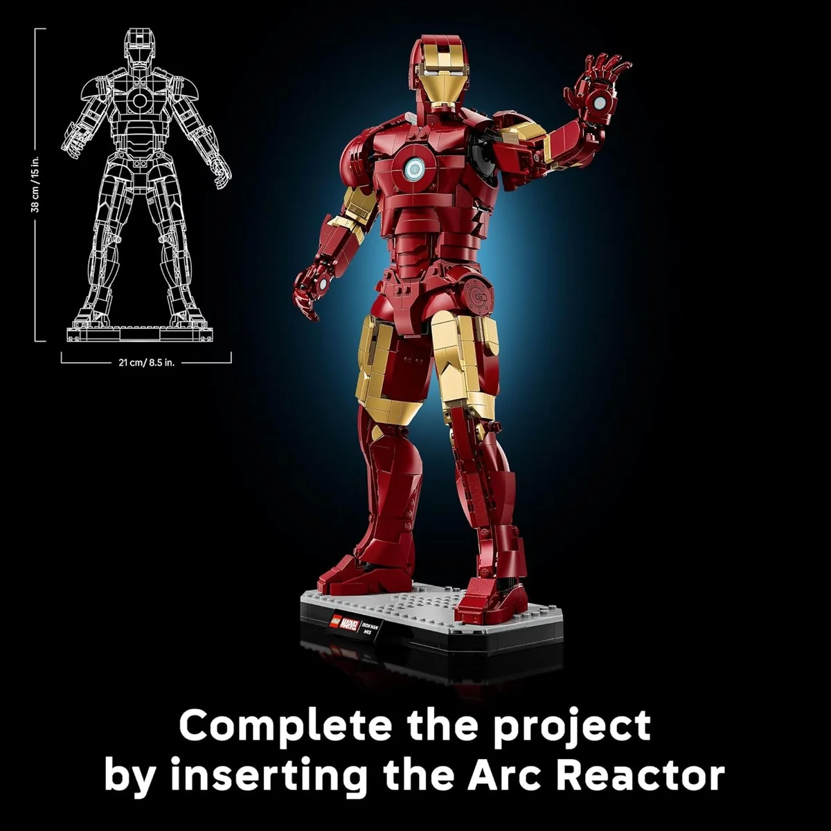 LEGO Marvel Iron Man Mark 3 Collectors’ Edition Building Set 76344 Poseable Super Hero Plastic Multicolor New image 7