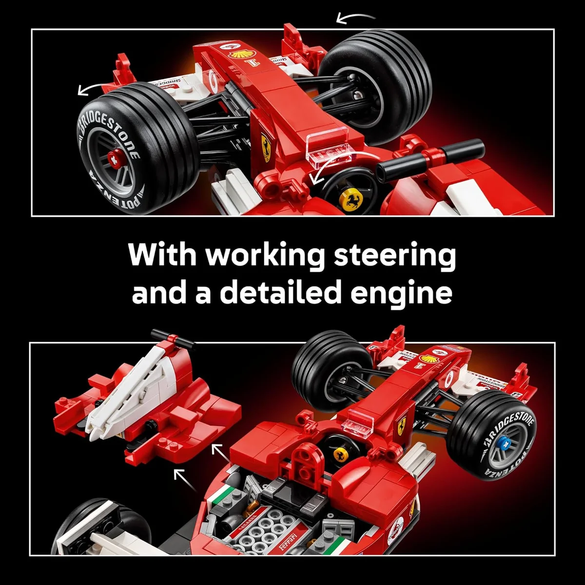 LEGO Icons Ferrari F2004 & Michael Schumacher Building Set 11375 - 735 Pieces Multicolor New image 11