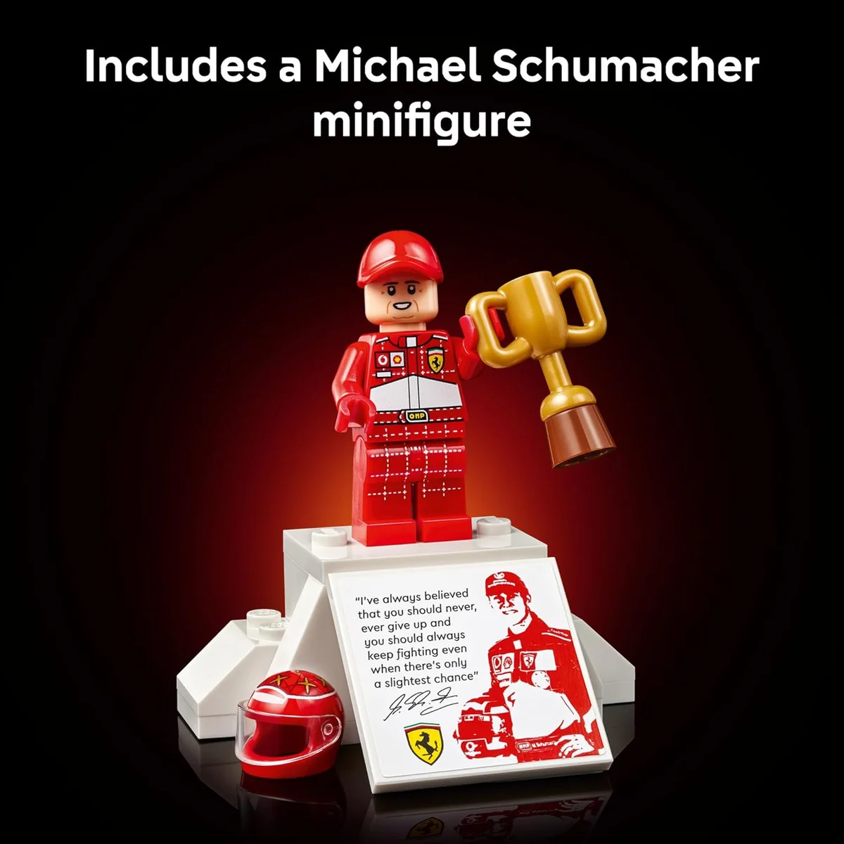 LEGO Icons Ferrari F2004 & Michael Schumacher Building Set 11375 - 735 Pieces Multicolor New image 12