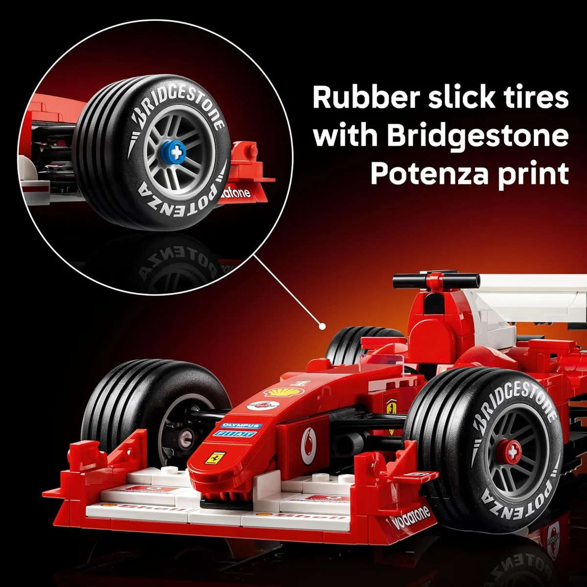LEGO Icons Ferrari F2004 & Michael Schumacher Building Set 11375 - 735 Pieces Multicolor New image 13
