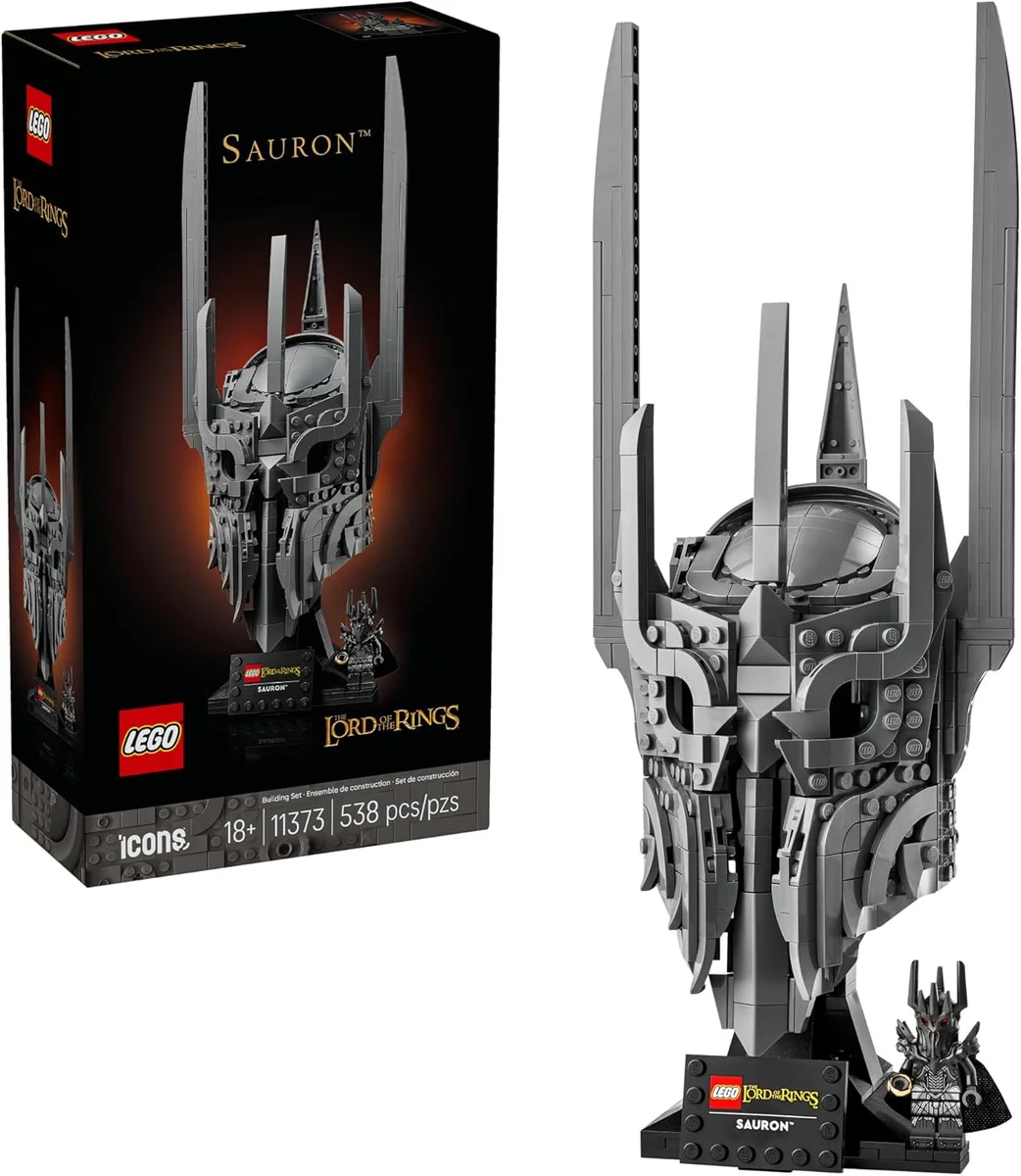 LEGO The Lord of The Rings Sauron's Helmet Building Set 11373 Multicolor New
