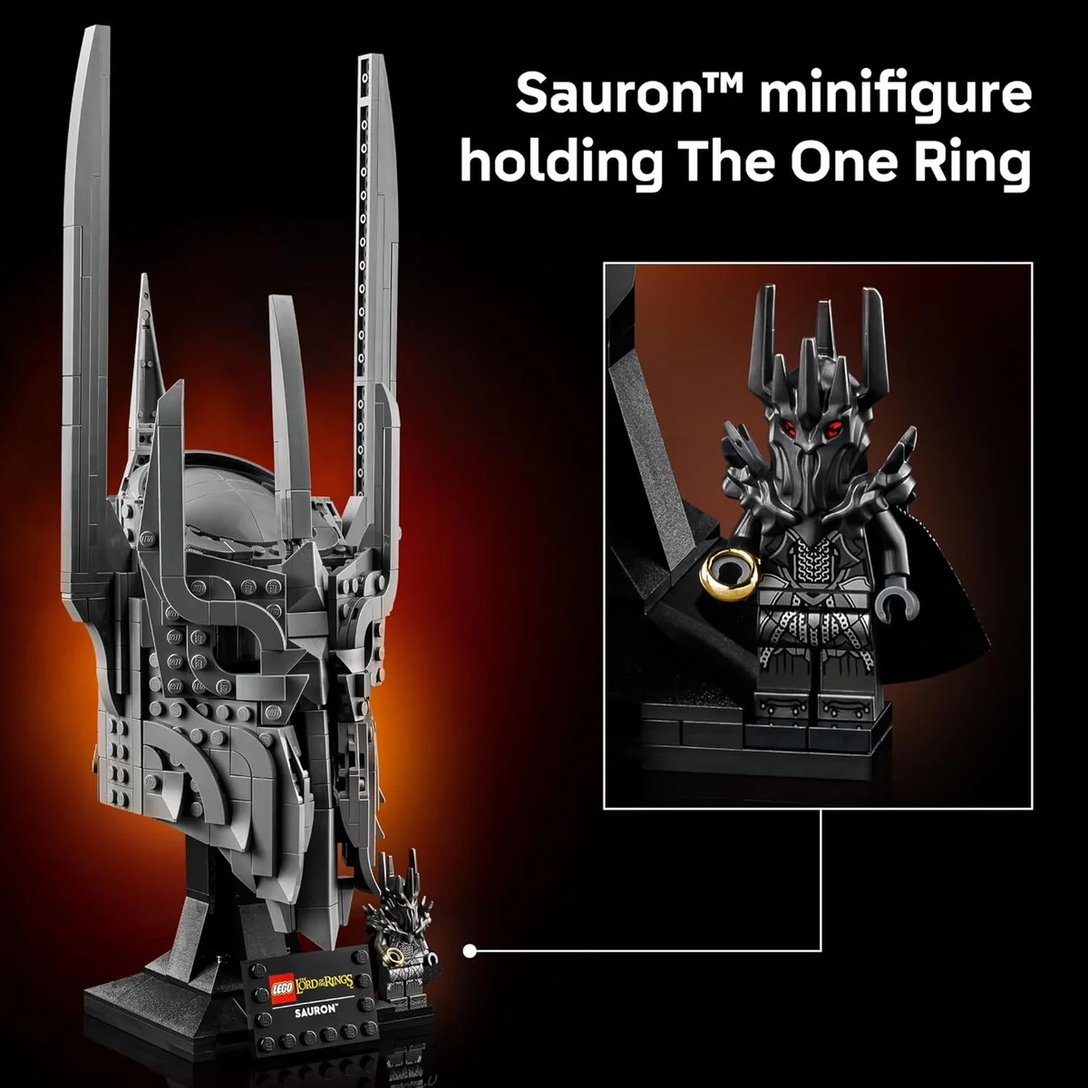 LEGO The Lord of The Rings Sauron's Helmet Building Set 11373 Multicolor New image 5
