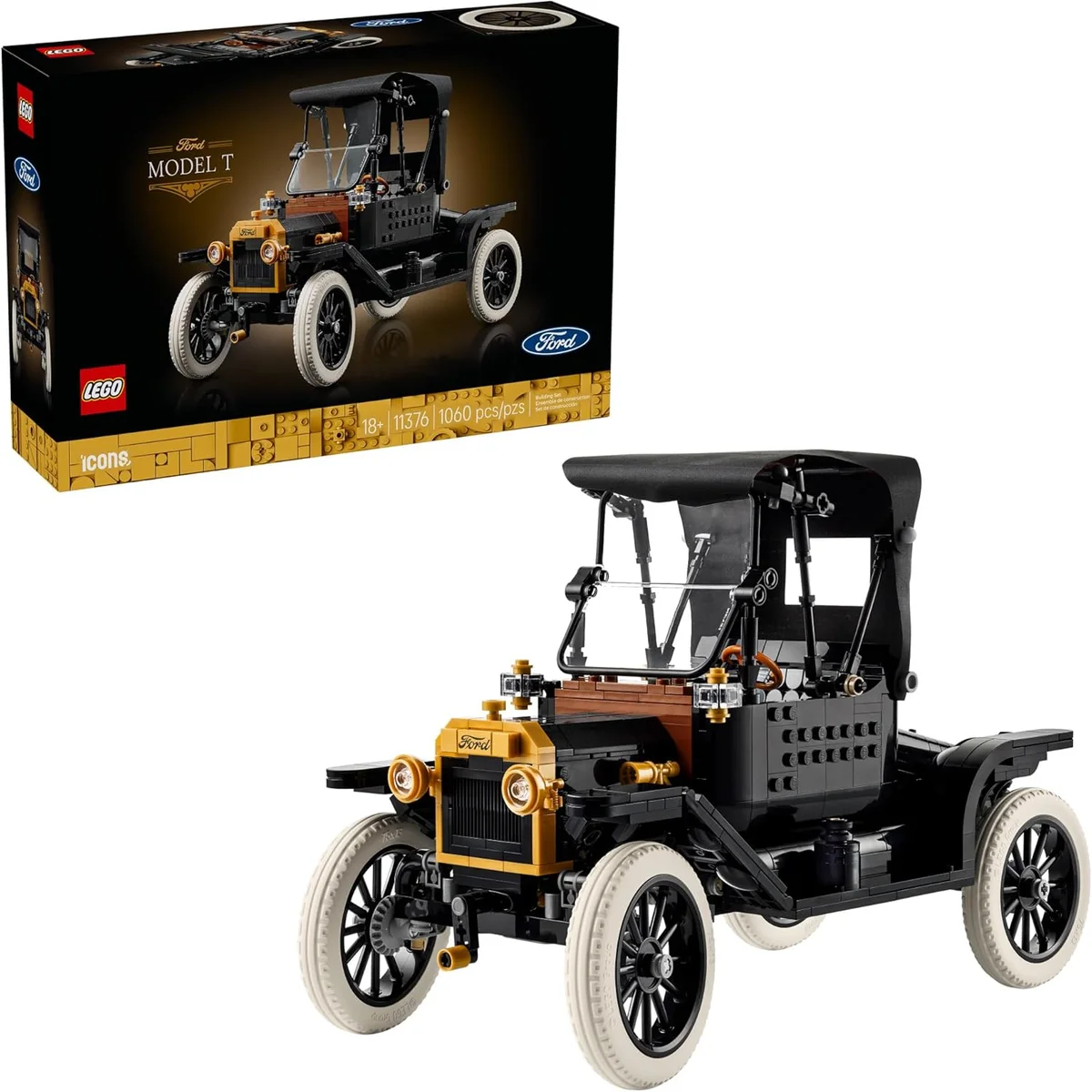 LEGO Ford Model T Building Set 11376 1060 Pieces Multicolor New
