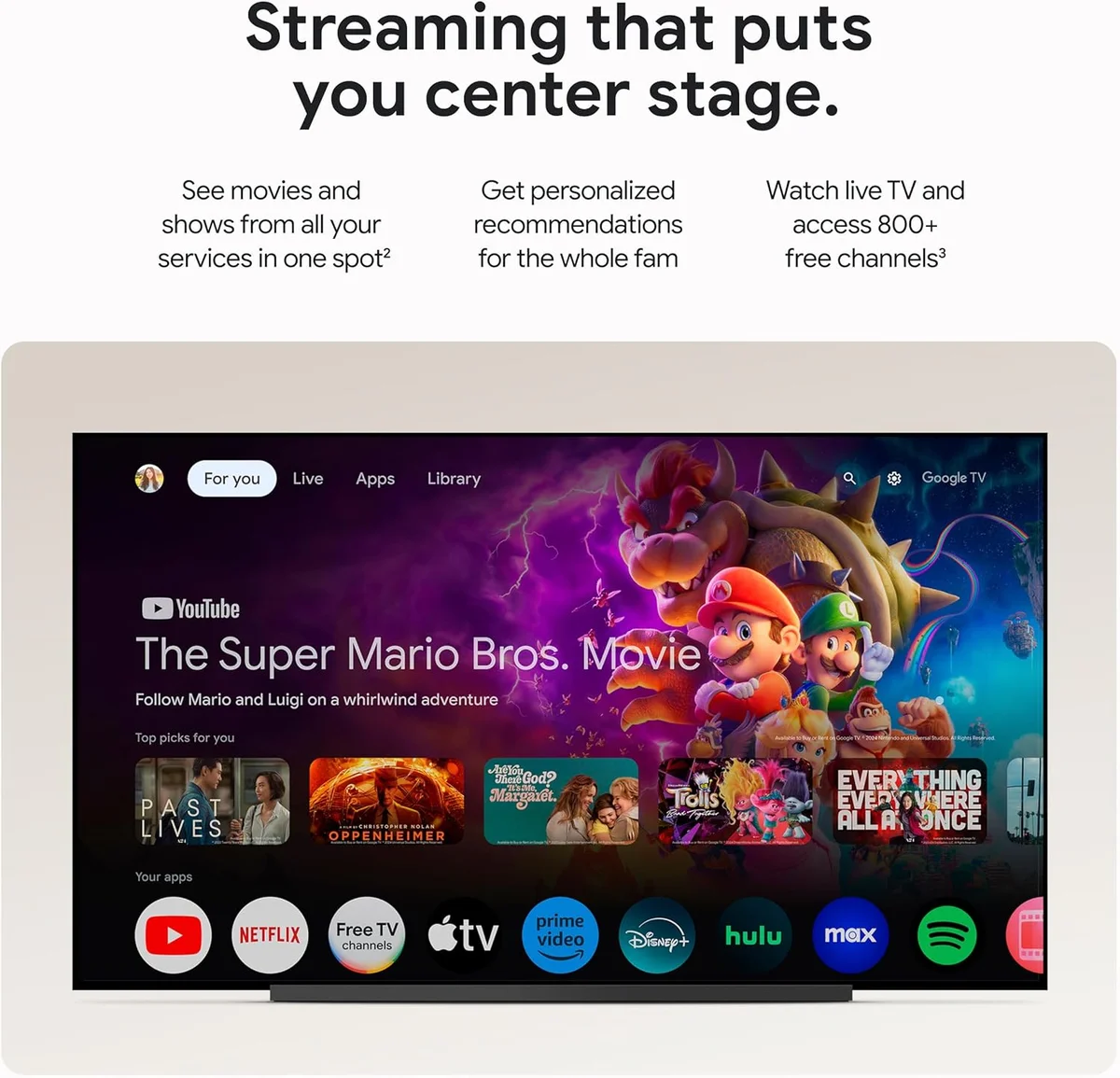 Google TV Streamer 4K Fast Streaming Entertainment 32GB Porcelain New image 3
