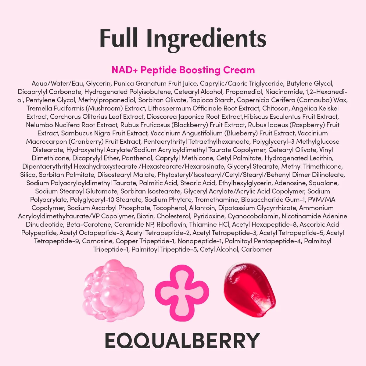 EQQUALBERRY NAD+ Peptide Boosting Cream EQB-LB-N_CRM – 5% NAD+ & 13 Peptides for Anti-Aging – Single Pack – New image 18