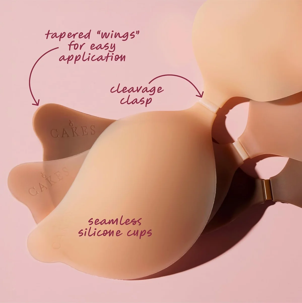 CAKES Body Adhesive Strapless Bra Sculpting Solution Silicone Honey New image 9