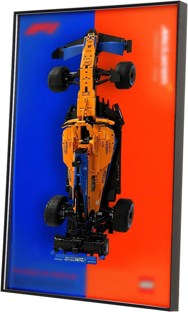 NADEZHDA Wall Display Frame for Lego Technic 42141 McLaren F1 Vertical Acrylic Showcase Aluminum - New