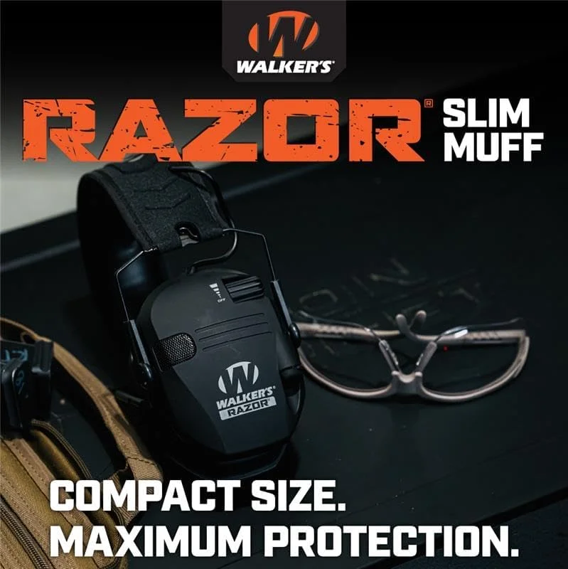 Walker's Razor Slim Electronic Muff Noise Reduction Brown New image 8