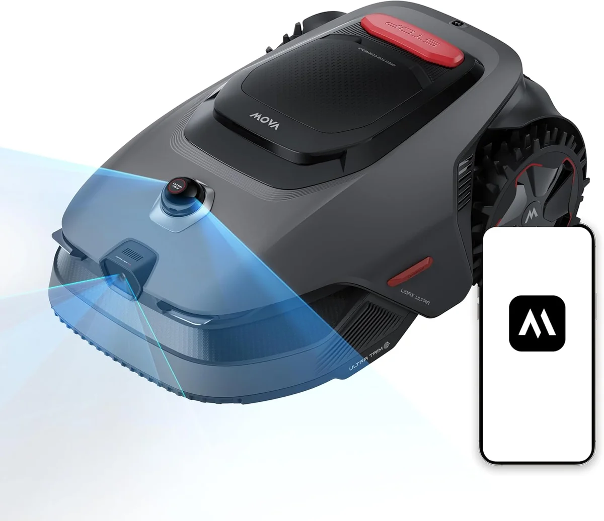 Mova LiDAX Ultra 1000 Robot Lawn Mower 360° 3D LiDAR, 45% Slope, Dual Maps - New image 11