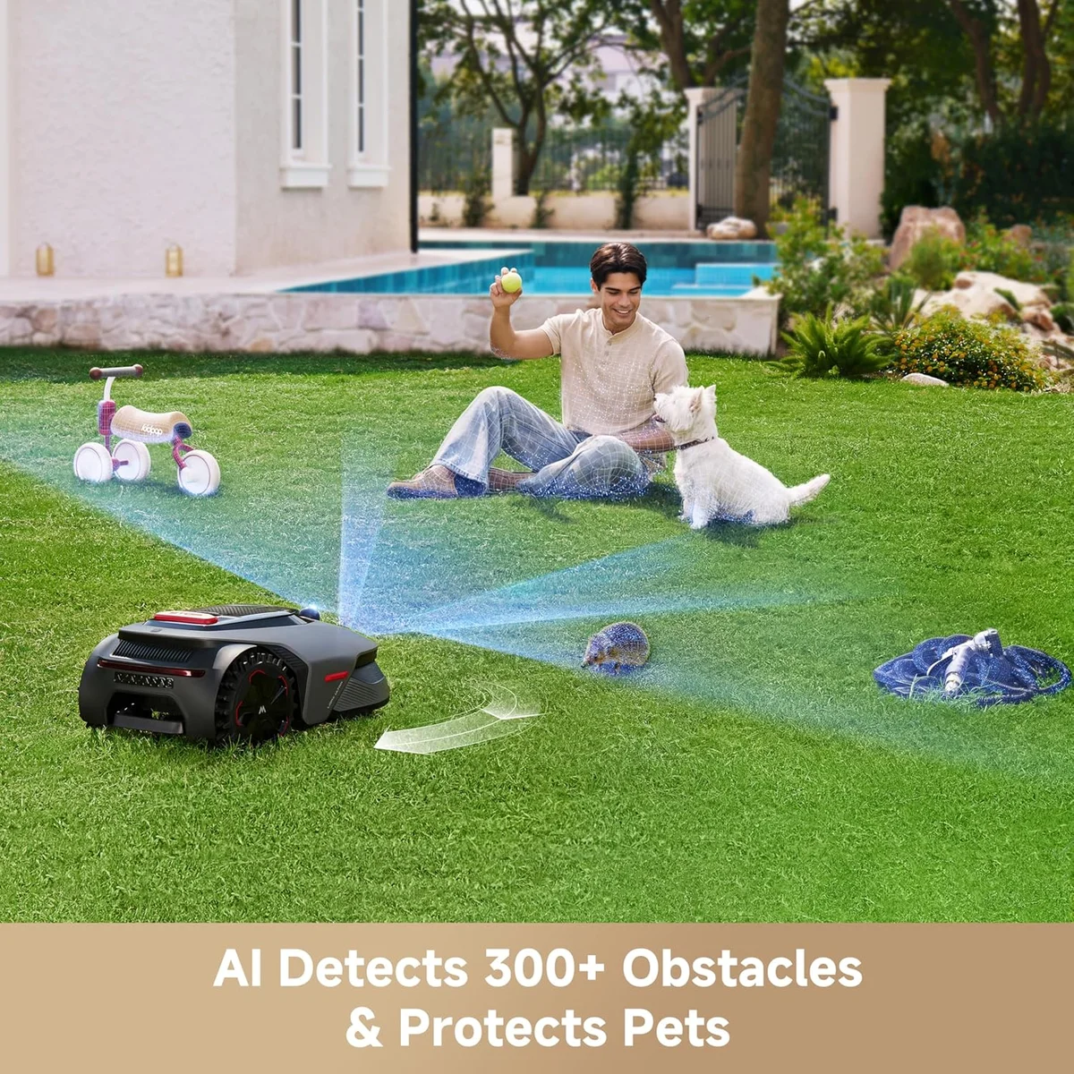 Mova LiDAX Ultra 1000 Robot Lawn Mower 360° 3D LiDAR, 45% Slope, Dual Maps - New image 14