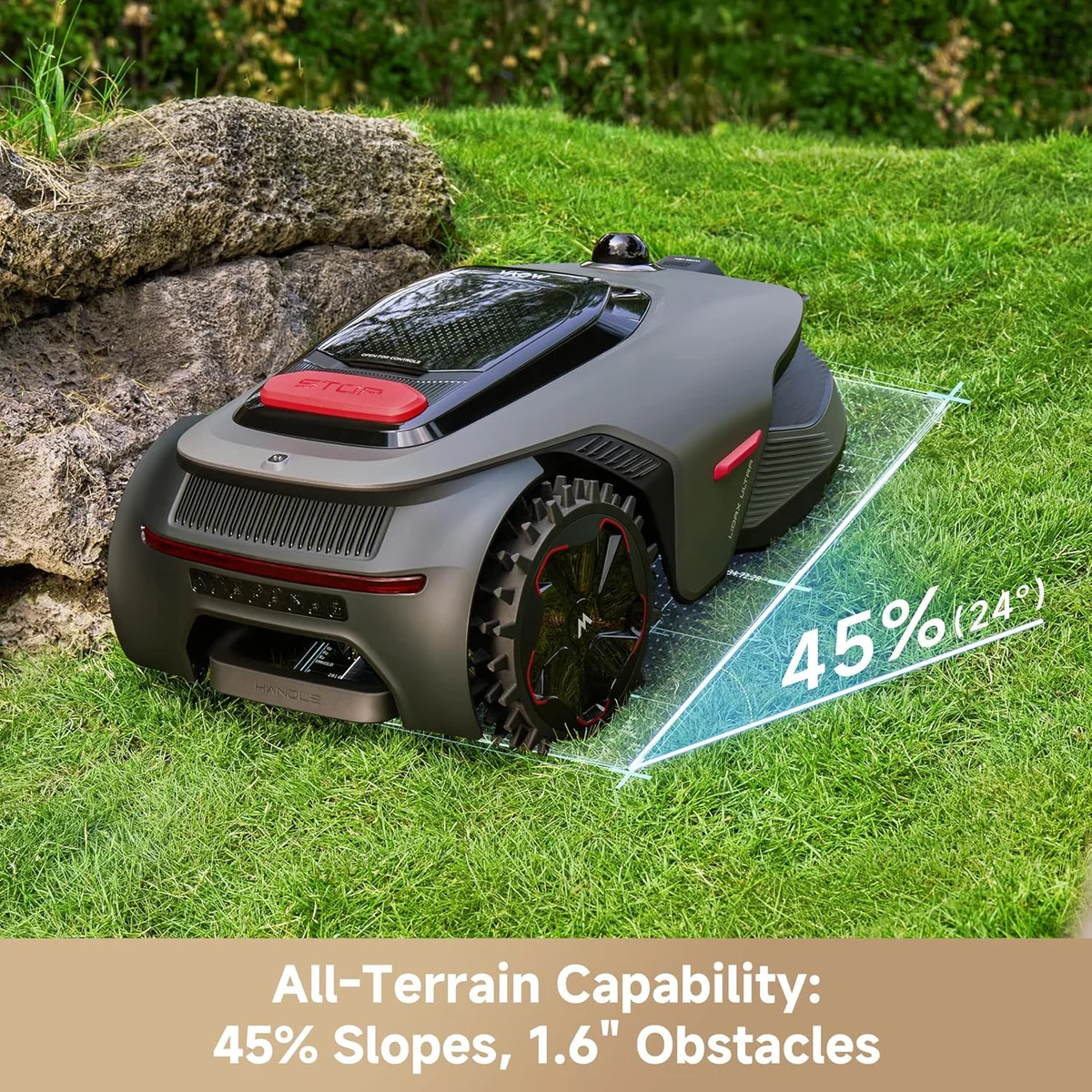 Mova LiDAX Ultra 1000 Robot Lawn Mower 360° 3D LiDAR, 45% Slope, Dual Maps - New image 17