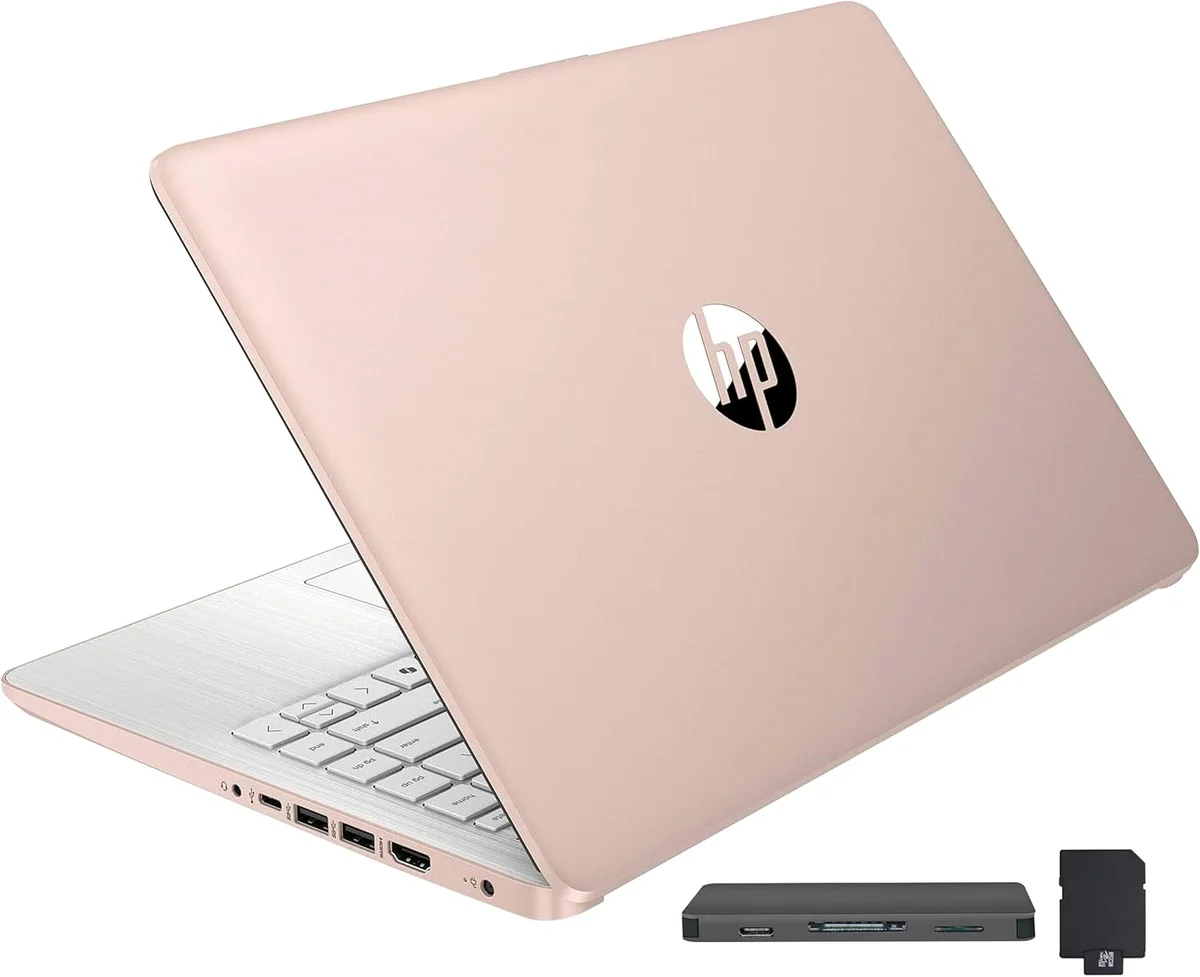 HP Stream 14" Laptop Intel N150 16GB RAM 416GB Storage Gold New