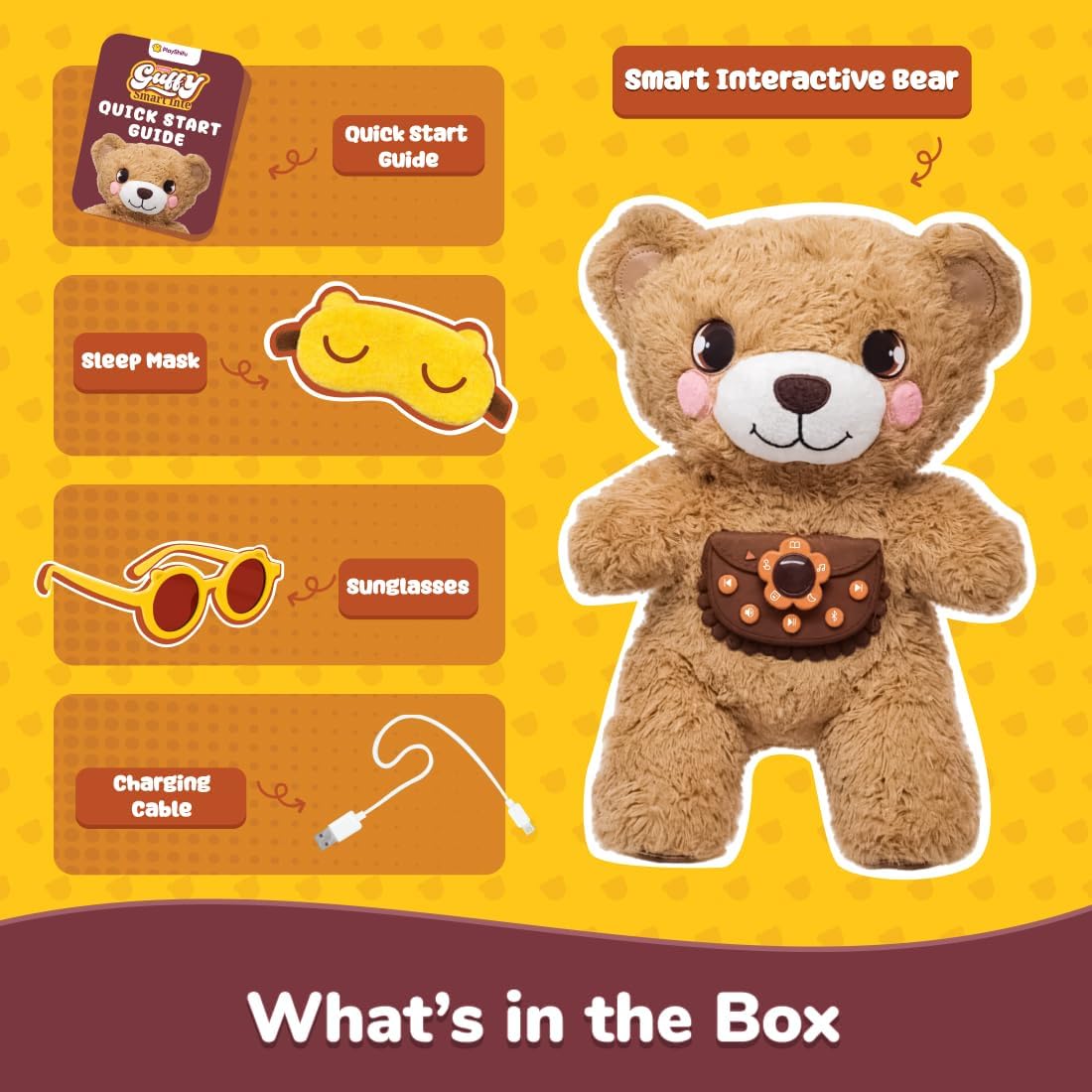 Shifu PlayShifu Guffy Smart Interactive Bear Toy 300+ Min Runtime App-Connected Guffy New image 2