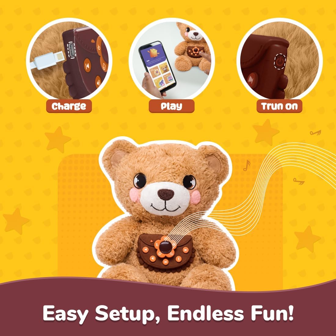 Shifu PlayShifu Guffy Smart Interactive Bear Toy 300+ Min Runtime App-Connected Guffy New image 4
